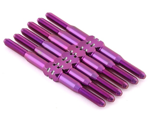 [175-18008] 175RC Associated DR10 Titanium Turnbuckle Set (Purple) (6)