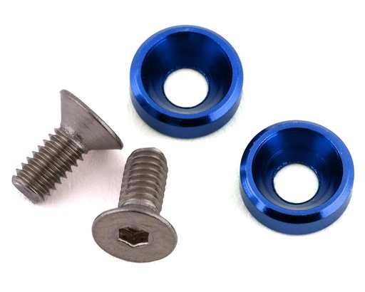 [175-18023] 175RC Mini T/B High Load Motor Screws (Blue) (2)