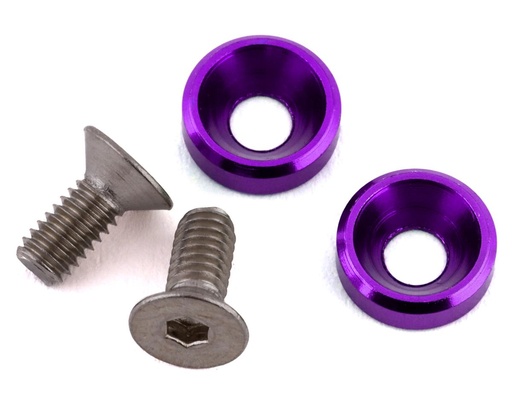 [175-18028] 175RC Mini T/B High Load Motor Screws (Purple) (2)