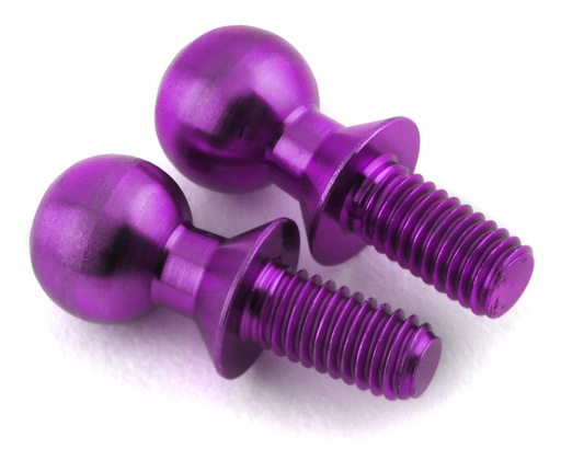 [175-18045] 175RC 5.5x6mm Titanium Ball Studs (Purple) (2)