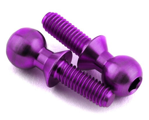 [175-18049] 175RC 5.5x8mm Titanium Ball Studs (Purple) (2)