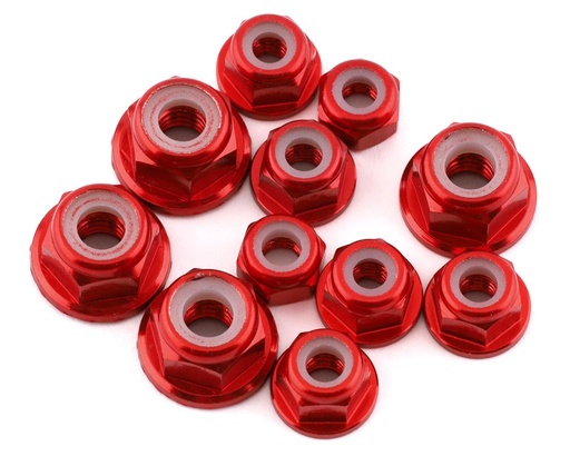 [175-18108] 175RC Losi 22S Drag Car Aluminum Nut Kit (Red) (11)