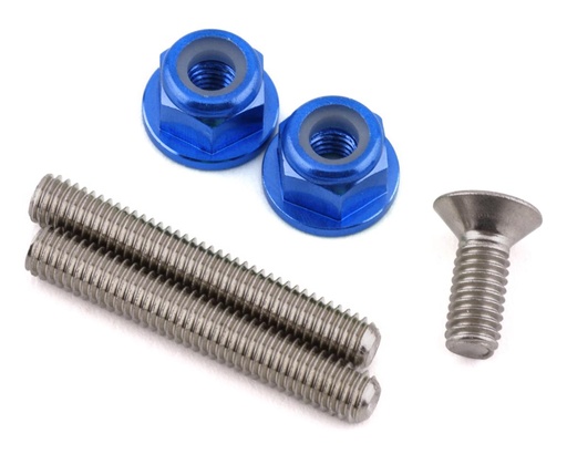 [175-18116] 175RC Losi 22S Drag Car "Ti-Look" Lower Arm Stud Kit Kit (Blue)