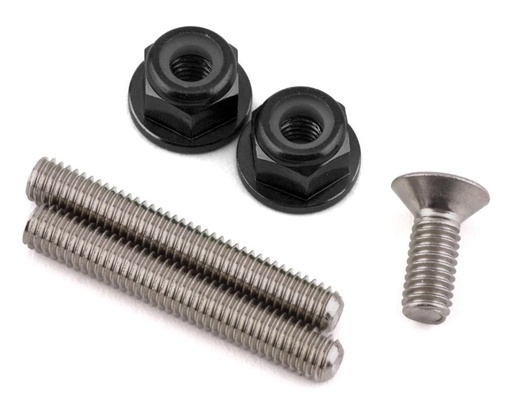 [175-18117] 175RC Losi 22S Drag Car "Ti-Look" Lower Arm Stud Kit (Black)