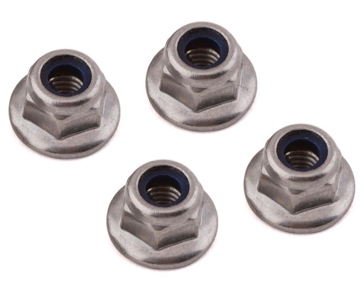 [175-18127] 175RC HD Stainless Steel 4mm Nylon Locknuts (Silver)