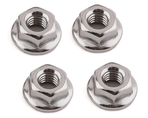 [175-18223] 175RC Associated RB10 HD Stainless Steel Serrated 4mm Wheel Nuts