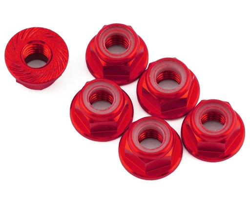 [175-18271] 175RC 5mm Wheel Nuts for Traxxas Maxx (Red) (6)