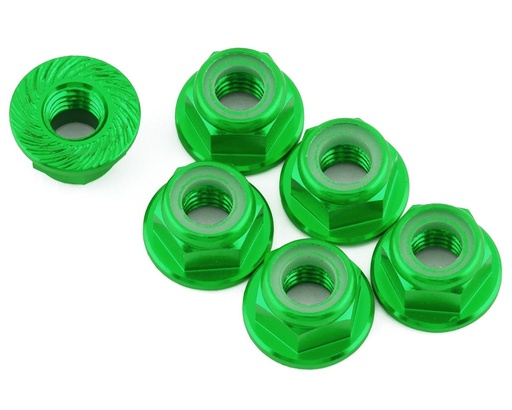 [175-18273] 175RC 5mm Wheel Nuts for Traxxas Maxx (Green) (6)
