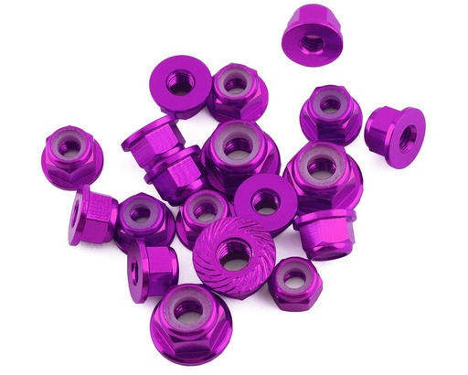 [175-18323] 175RC Losi 22X-4 Elite Aluminum Nut Kit (Purple) (19)