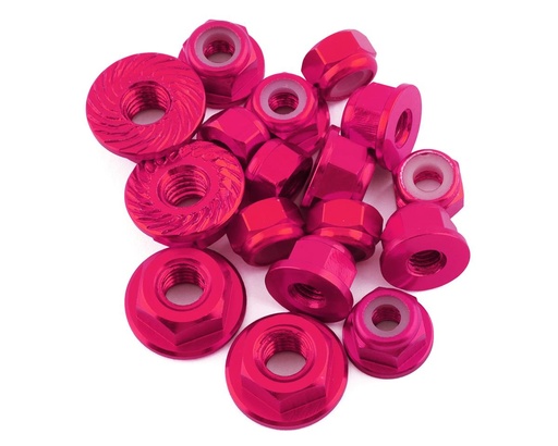[175-18345] 175RC Associated B6.4/B6.4D Aluminum Nut Kit (Pink) (17)