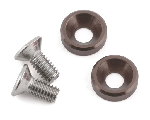 [175-18386] 175RC Losi Mini JRX2 High Load Motor Screws (Grey) (2)