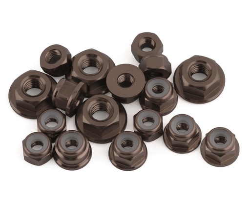 [175-18470] 175RC T6.4 Aluminum Nut Kit (Grey) (17)
