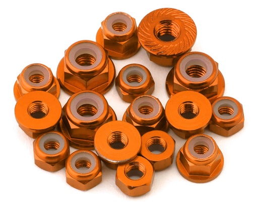 [175-18490] 175RC RC10 B7 Aluminum Nuts Kit (Orange)
