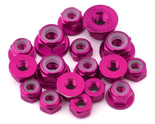 [175-18495] 175RC RC10 B7 Aluminum Nuts Kit (Pink)