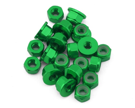 [175-18530] 175RC Mugen MSB1 Aluminum Nut Kit (Green)