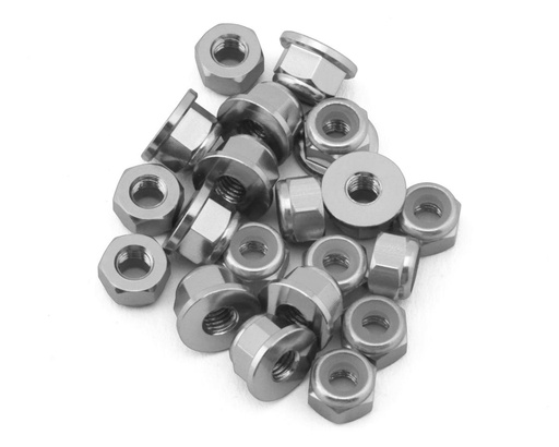 [175-18535] 175RC Mugen MSB1 Aluminum Nut Kit (Silver)