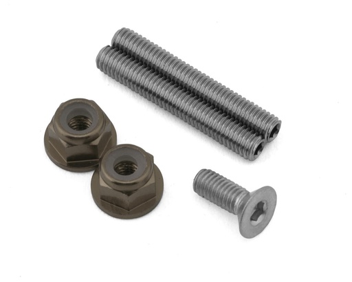 [175-18556] 175RC Mugen MSB1 Stainless Steel "Ti-Look" Lower Arm Studs Set