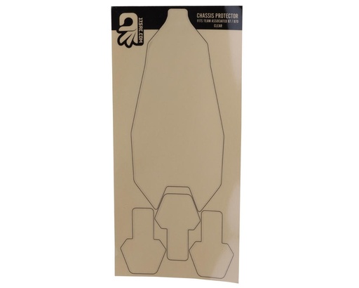 [175-18561] 175RC Team Associated RC10B7/B7D Precut Chassis Skin (Clear)