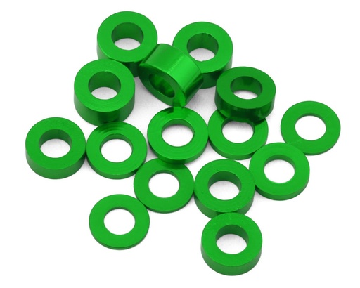 [175-18583] 175RC Team Associated RC10B74.2D CE Aluminum Spacers Kit (Green)