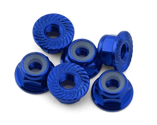 [175-18599] 175RC Team Associated RC10B74.2D CE Aluminum Serrated Locking Wheel Nuts