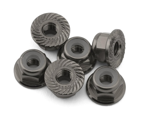 [175-18601] 175RC Team Associated RC10B74.2D CE Aluminum Serrated Locking Wheel Nuts
