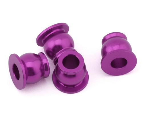[175-18760] 175RC Team Associated RC10B7 Aluminum Lower Shock Pivot Ball (Purple) (4)