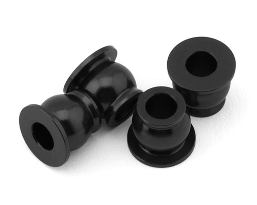 [175-18765] 175RC Team Associated B74.2 CE Aluminum Lower Shock Pivot Ball (Black) (4)