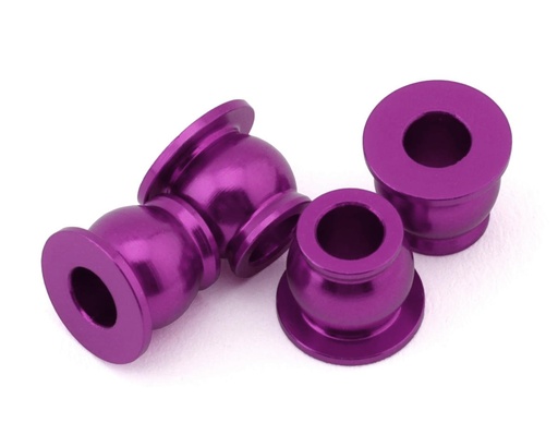 [175-18770] 175RC Team Associated B74.2 CE Aluminum Lower Shock Pivot Ball (Purple) (4)