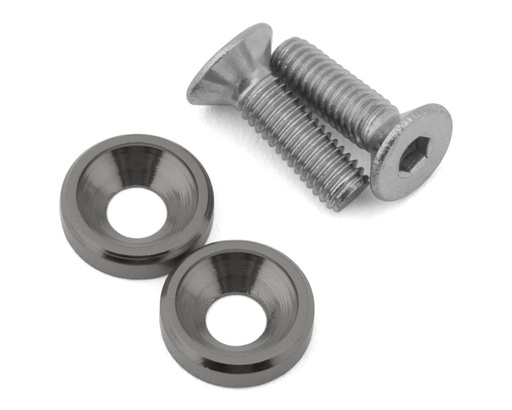 [175-18779] 175RC Yokomo RookieSpeed RS1.0 Motor Screws (Grey) (2)