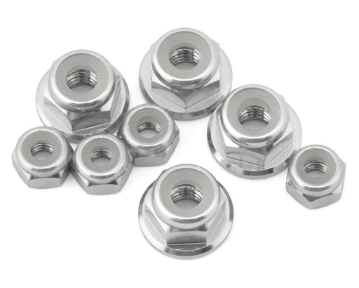 [175-18803] 175RC Yokomo RookieSpeed RS1.0 Aluminum Nut Kit (Natural) (8)