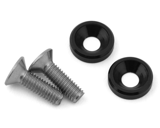 [175-18861] 175RC Team Associated DC10 Ti-Look Motor Screws (Black)