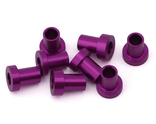 [175-18876] 175RC Team Associated RC10B7 Caster Hat Spacer Bushings (Purple) (8)