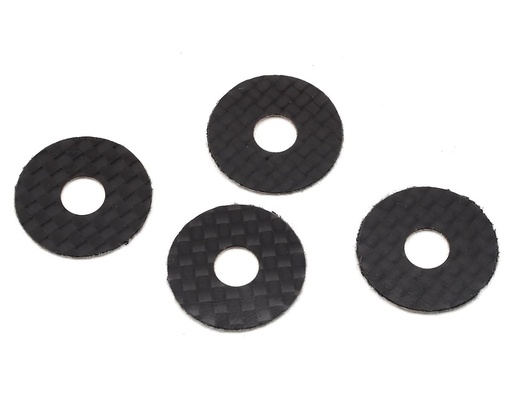 [1UP10401] 1UP Racing 6mm Carbon Fiber Body Washers (4)