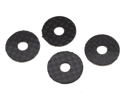 [1UP10402] 1UP Racing 5mm Carbon Fiber Body Washers (4)