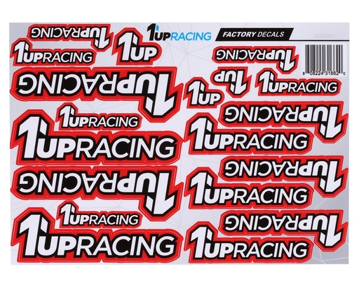 [1UP180003] 1UP Racing Decal Sheet (Red)