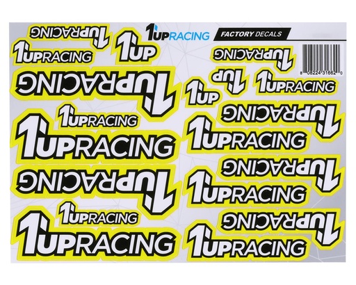 [1UP180006] 1UP Racing Decal Sheet (Yellow)