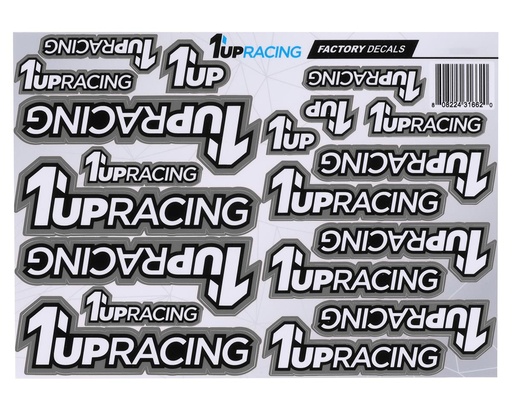 [1UP180008] 1UP Racing Decal Sheet (Grey)