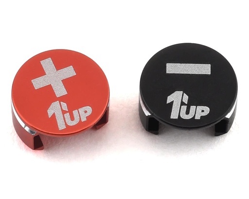 [1UP190430] 1UP Racing LowPro Bullet Plug Grips (Black/Red)