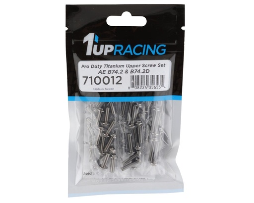 [1UP710012] 1UP Racing AE B74.2/B74.2D Pro Duty Titanium Upper Screw Set