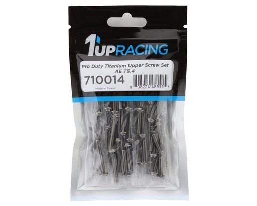 [1UP710014] 1UP Racing Associated T6.4 Pro Duty Upper Titanium Screw Set