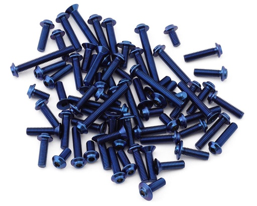 [1UP710133] 1UP Racing Mugen MSB1 Pro Duty Titanium Upper Screw Set (Blue)