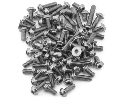 [1UP710954] 1UP Racing Schumacher Mi9 Pro Duty Titanium Upper Screw Set (Silver)
