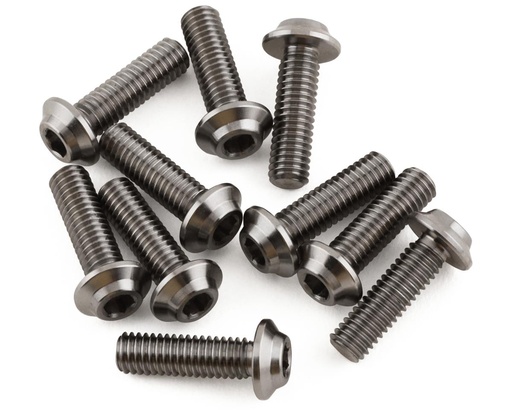 [1UP720010] 1UP Racing Titanium Pro Duty LowPro Head Screws (10) (3x10mm)