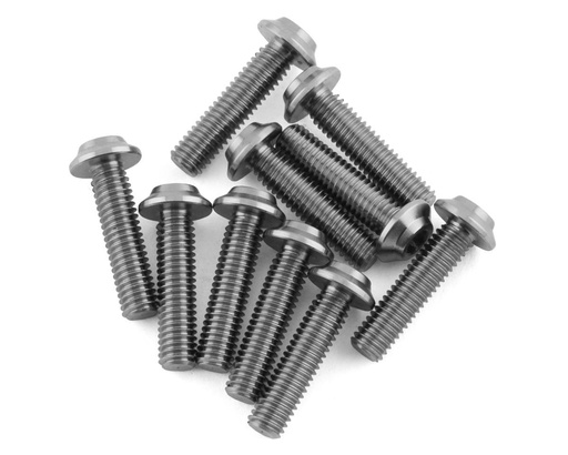 [1UP720012] 1UP Racing Titanium Pro Duty LowPro Head Screws (10) (3x12mm)