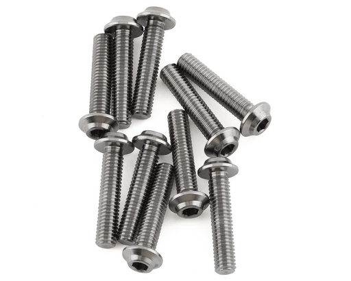 [1UP720014] 1UP Racing Titanium Pro Duty LowPro Head Screws (10) (3x14mm)