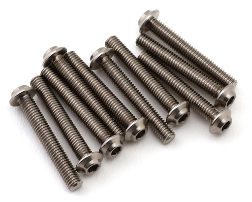 [1UP720020] 1UP Racing Titanium Pro Duty LowPro Head Screws (10) (3x20mm)
