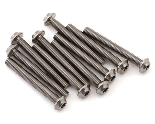 [1UP720024] 1UP Racing Titanium Pro Duty LowPro Head Screws (10) (3x24mm)