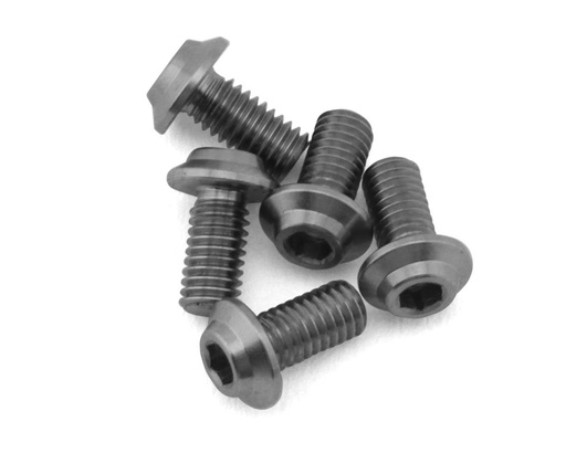 [1UP721006] 1UP Racing Titanium Pro Duty LowPro Head Screws (5) (3x6mm)