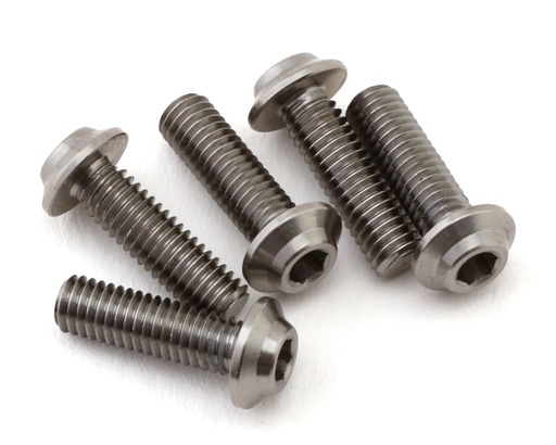 [1UP721010] 1UP Racing Titanium Pro Duty LowPro Head Screws (5) (3x10mm)