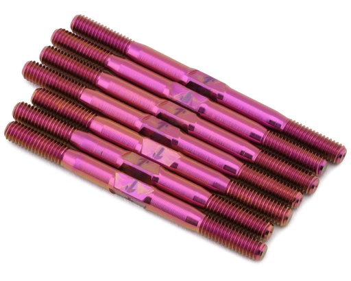 [1UP740426] 1UP Racing TLR 22X-4 Pro Duty Titanium Turnbuckle Set (Pink)